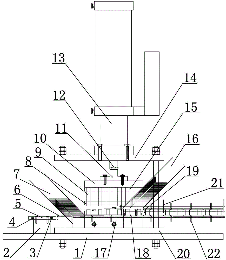 Automatic assembly machine for cranked link chain single link