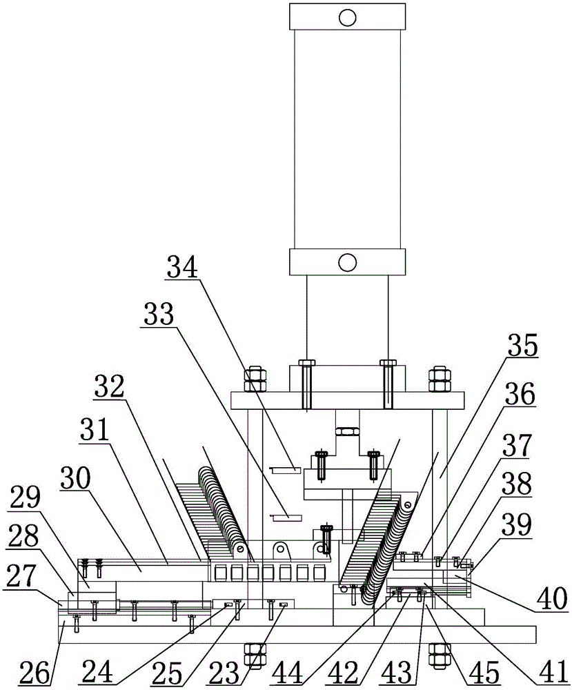 Automatic assembly machine for cranked link chain single link