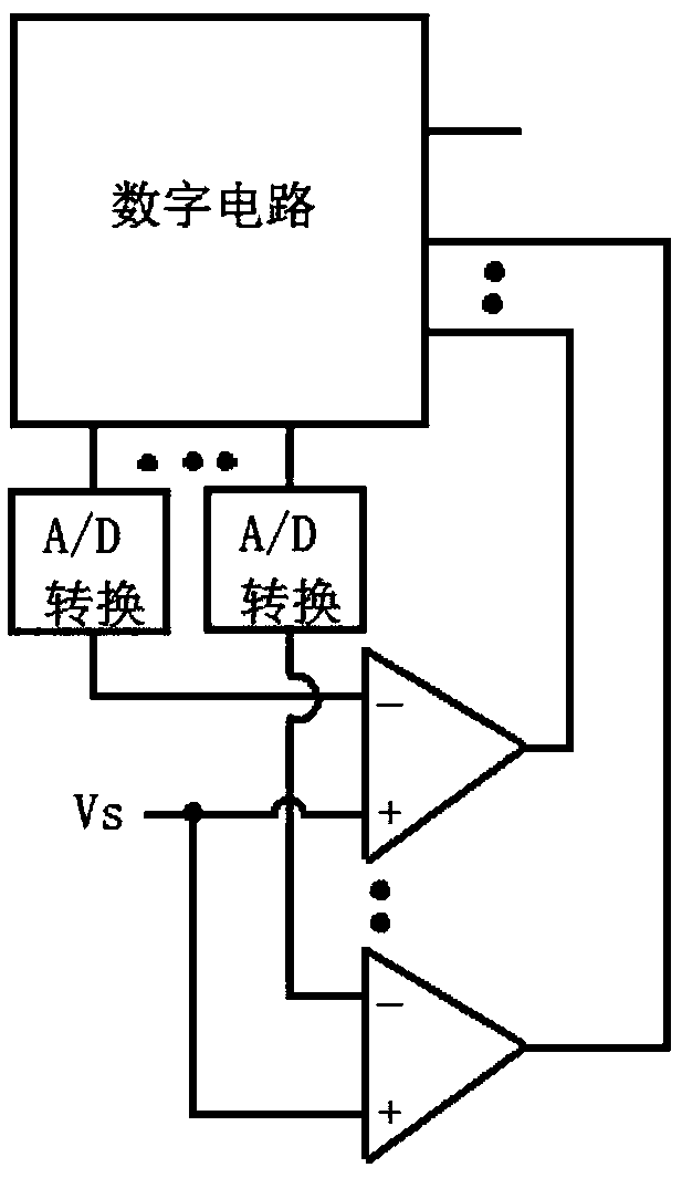 Voltage detecting circuit, battery power prompting system and voltage detecting method