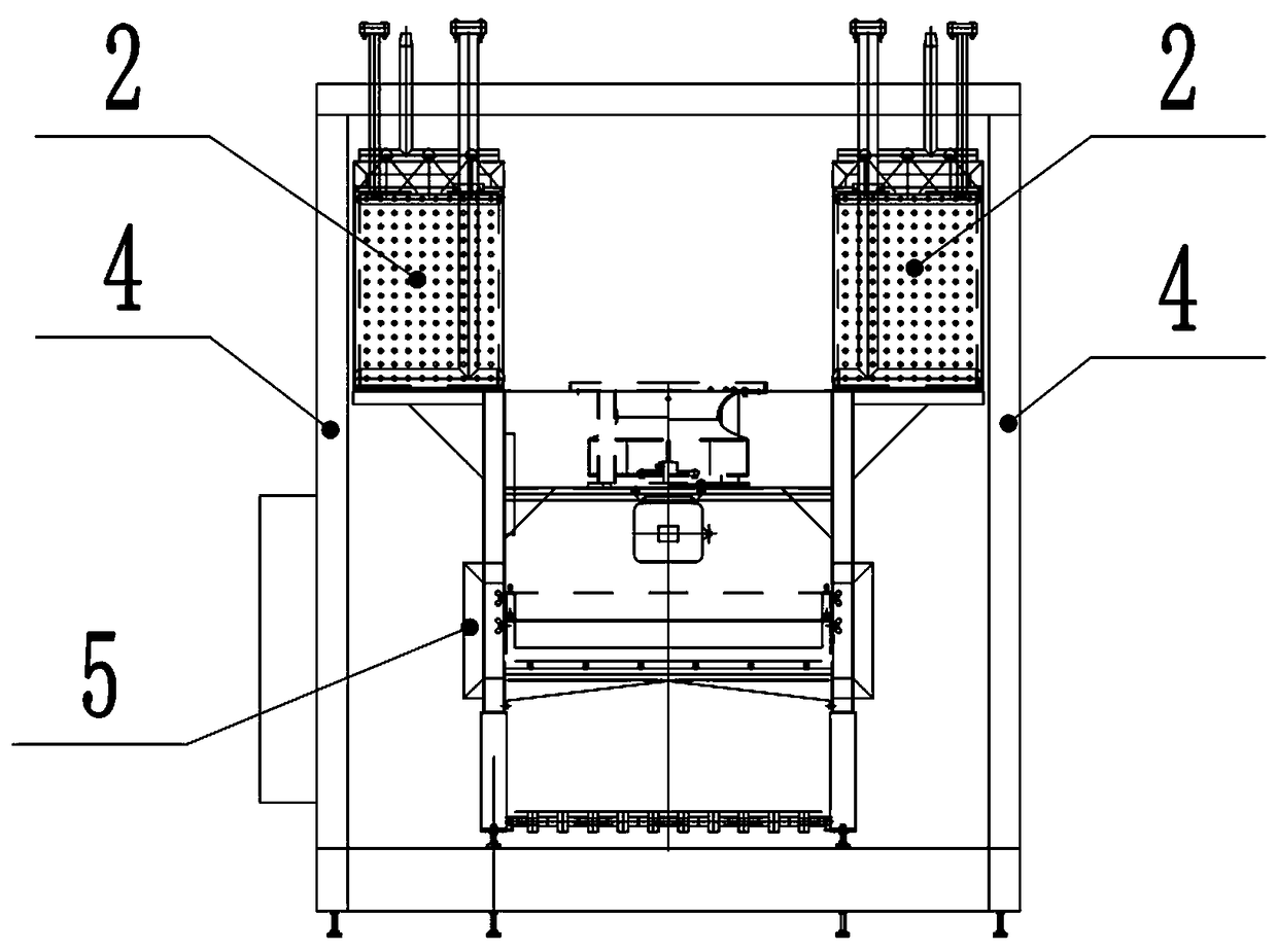 Low-drying-loss quick freezing device and quick freezing method