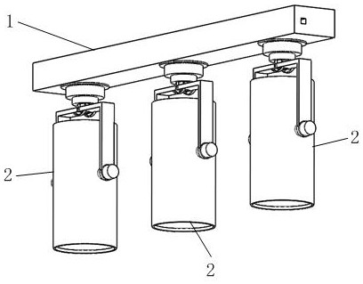 A LED spotlight that is easy to install and debug