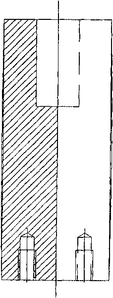 Method for twisting twisted frame type agitating blade and die thereof