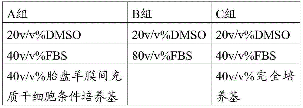 Cryopreservation protection solution and cryopreservation method for placenta amniotic mesenchymal stem cells