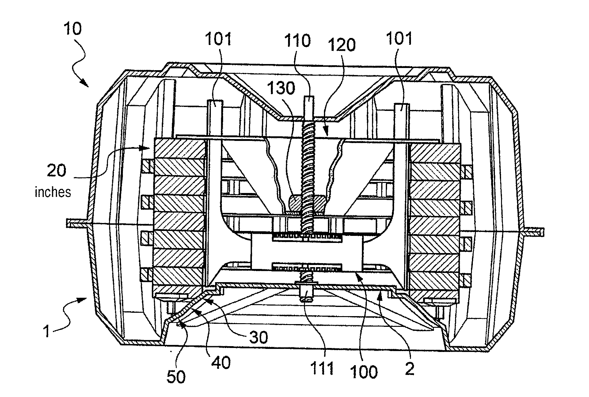 Stabilizer for stabilizing the disks of a heat pack, in particular when the heat pack is packaged in a container