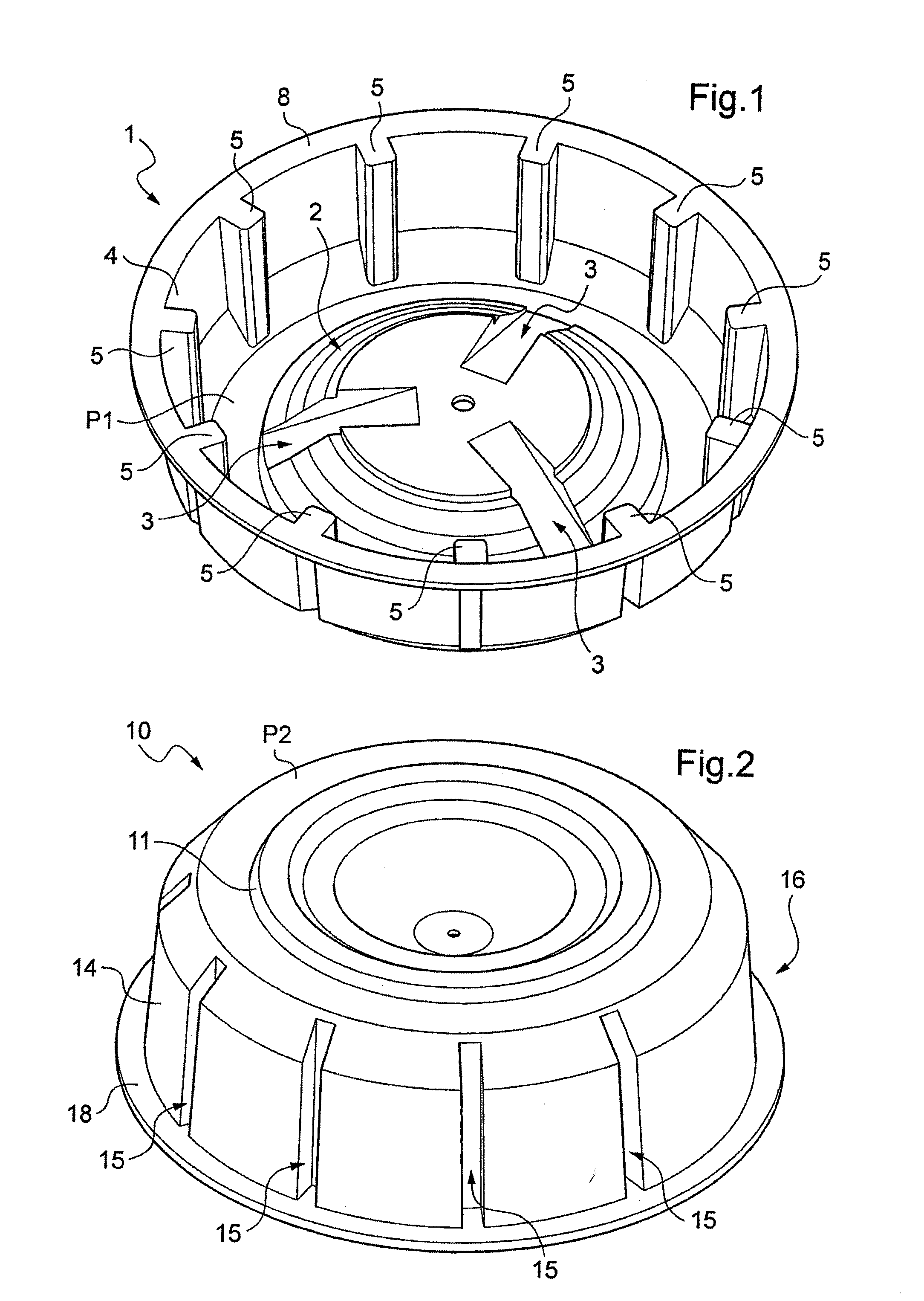 Stabilizer for stabilizing the disks of a heat pack, in particular when the heat pack is packaged in a container