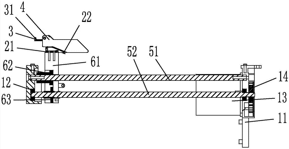 Scraper knife cake lifting device for household intelligent automatic pancake machine