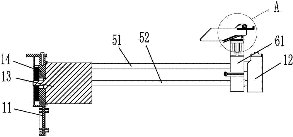 Scraper knife cake lifting device for household intelligent automatic pancake machine