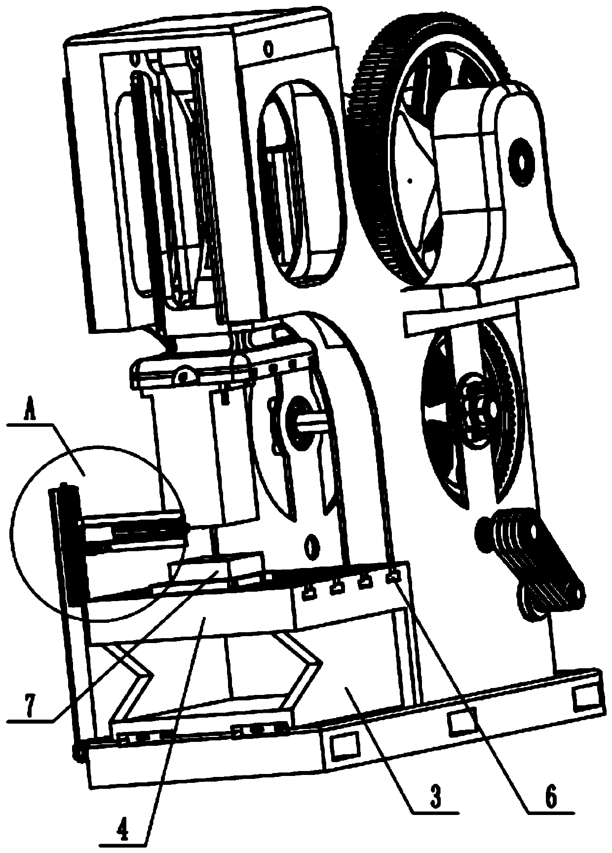 Automatic piece picking and punching machine