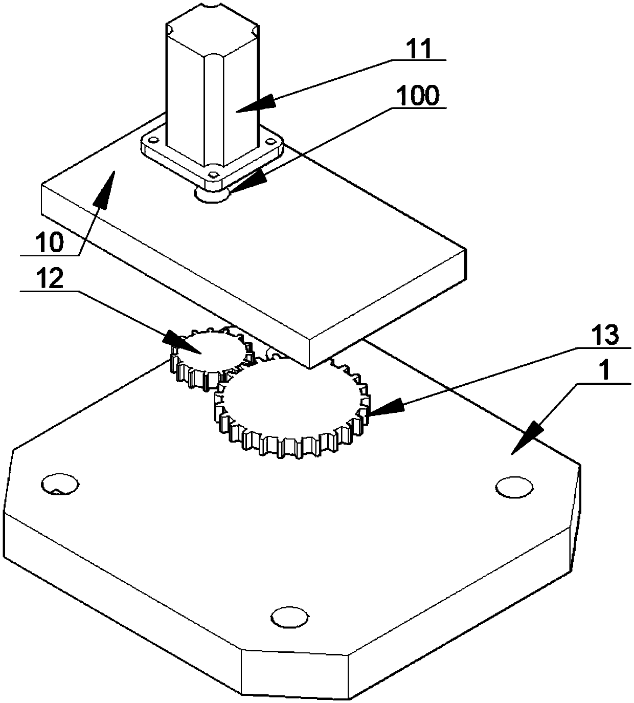 An industrial robot for filling