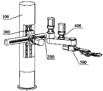 Bearing ring forging synchronous transmission support mechanical arm