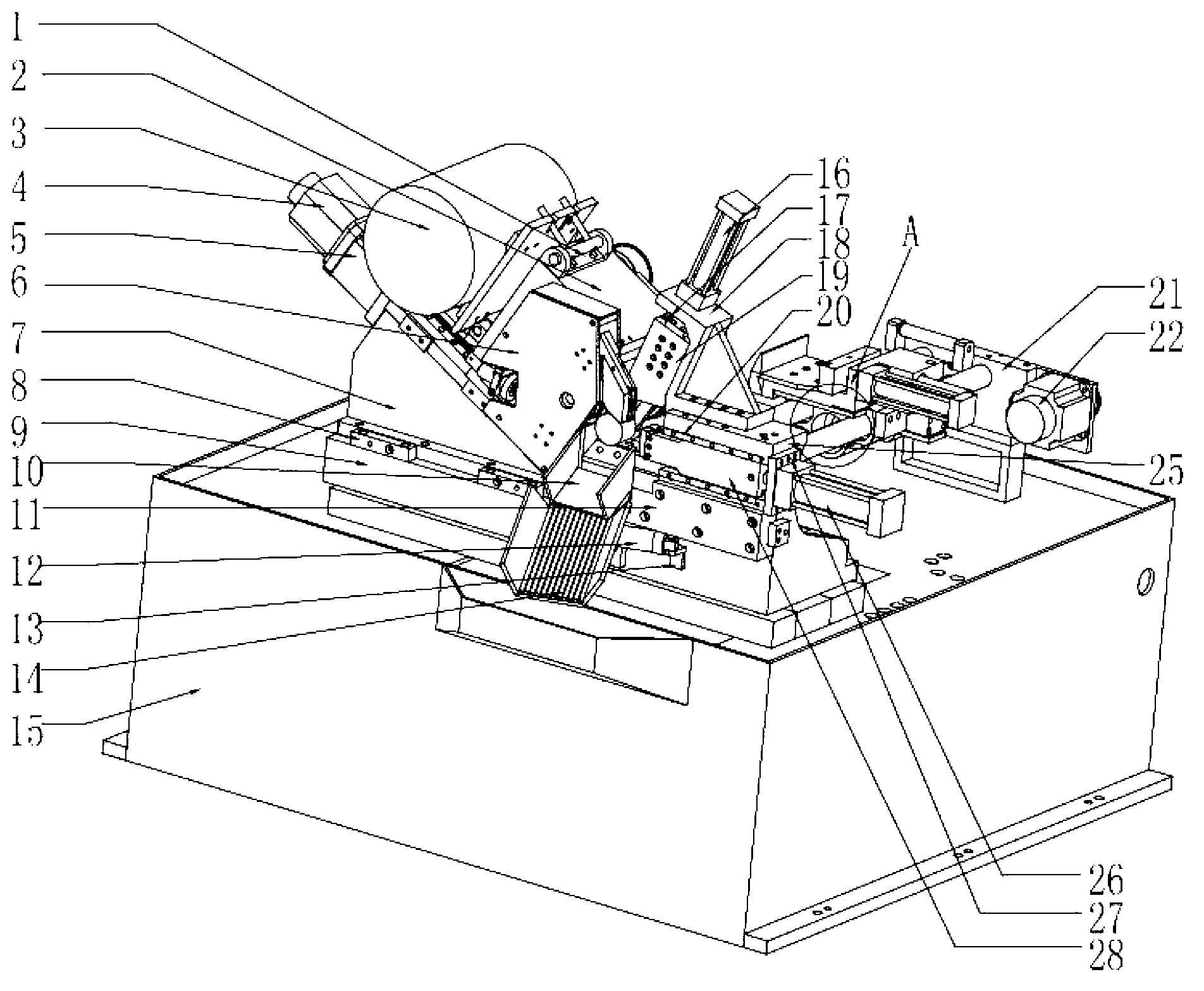 Automatic high-speed cold sawing machine for superhard metals