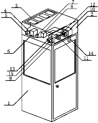 Telephone booth capable of purifying air and powered by photovoltaic power generation