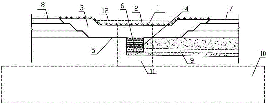 Combined concentrative and scattered waterproof and drainage system for central dividing strip of highway