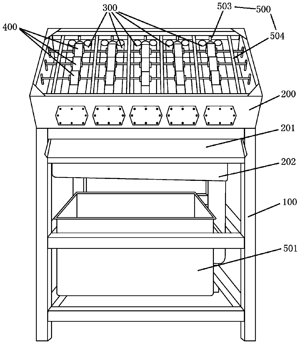 Shrimp peeling machine