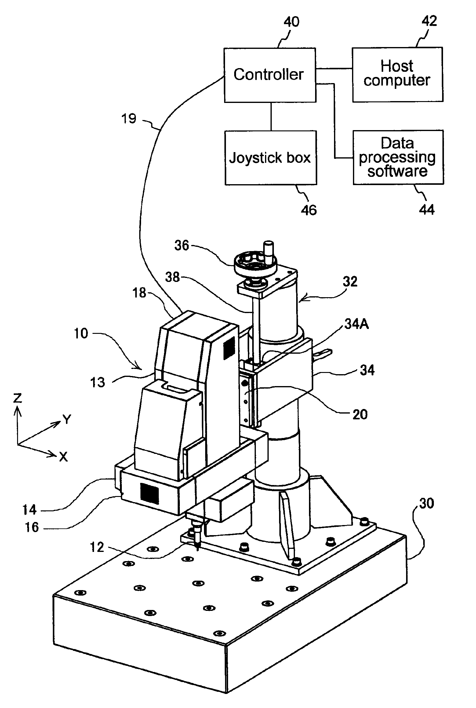 Coordinates measuring head unit and coordinates measuring machine