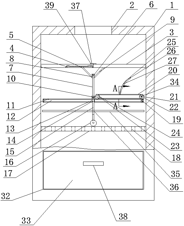 Metal material rapid grinding device for 3D printing