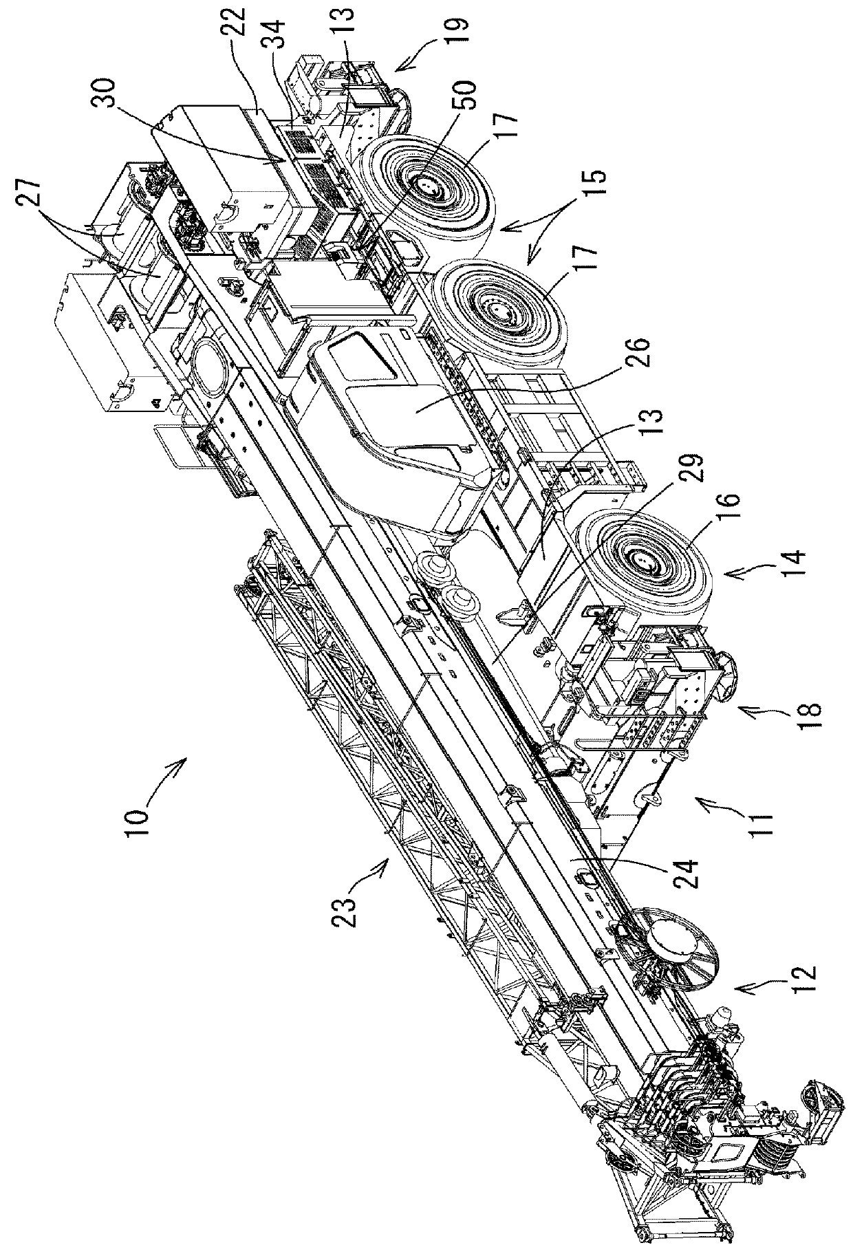 Rough terrain crane