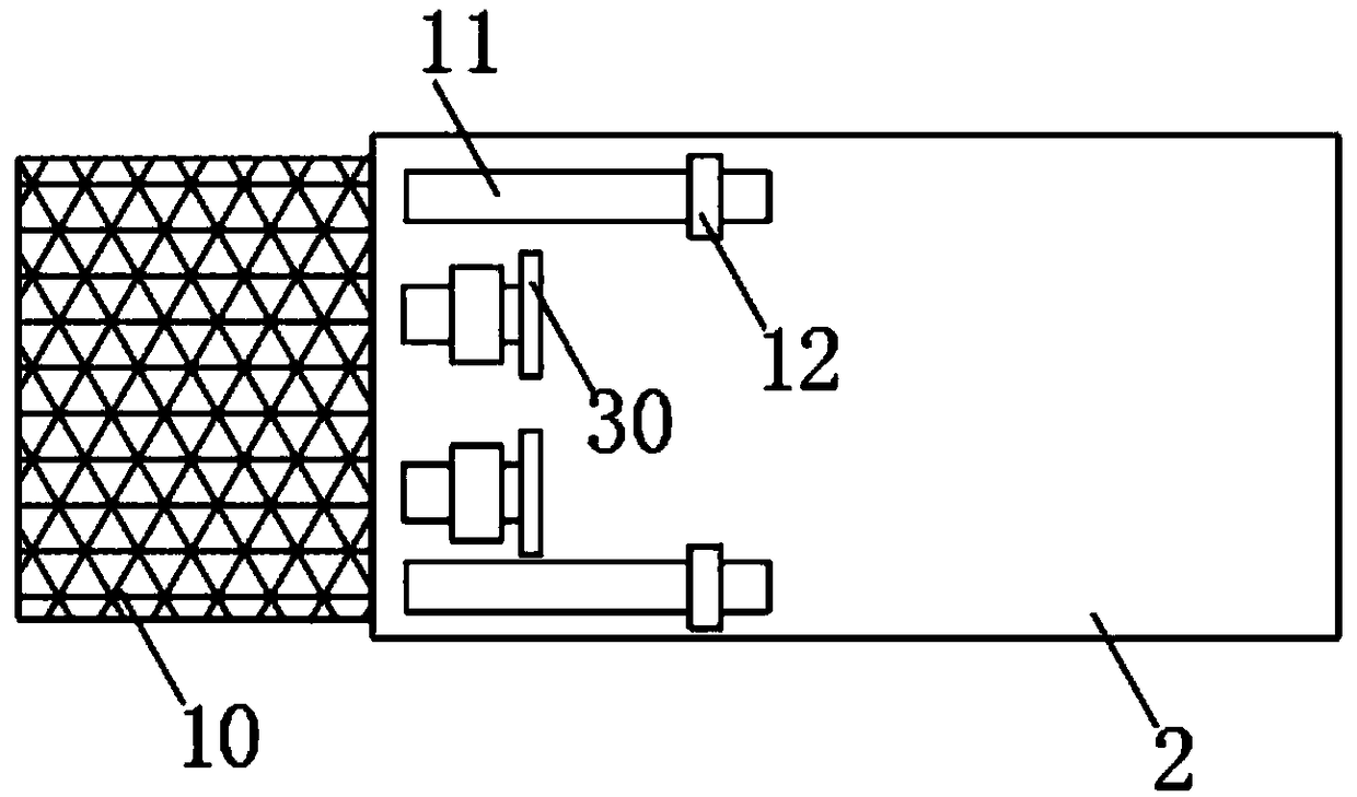 Connecting adjusting structure of side formworks for road construction