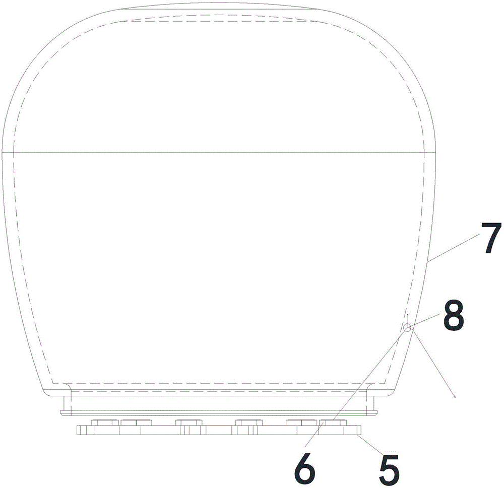 Novel structure LED all-direction bulb lamp and achieving method thereof