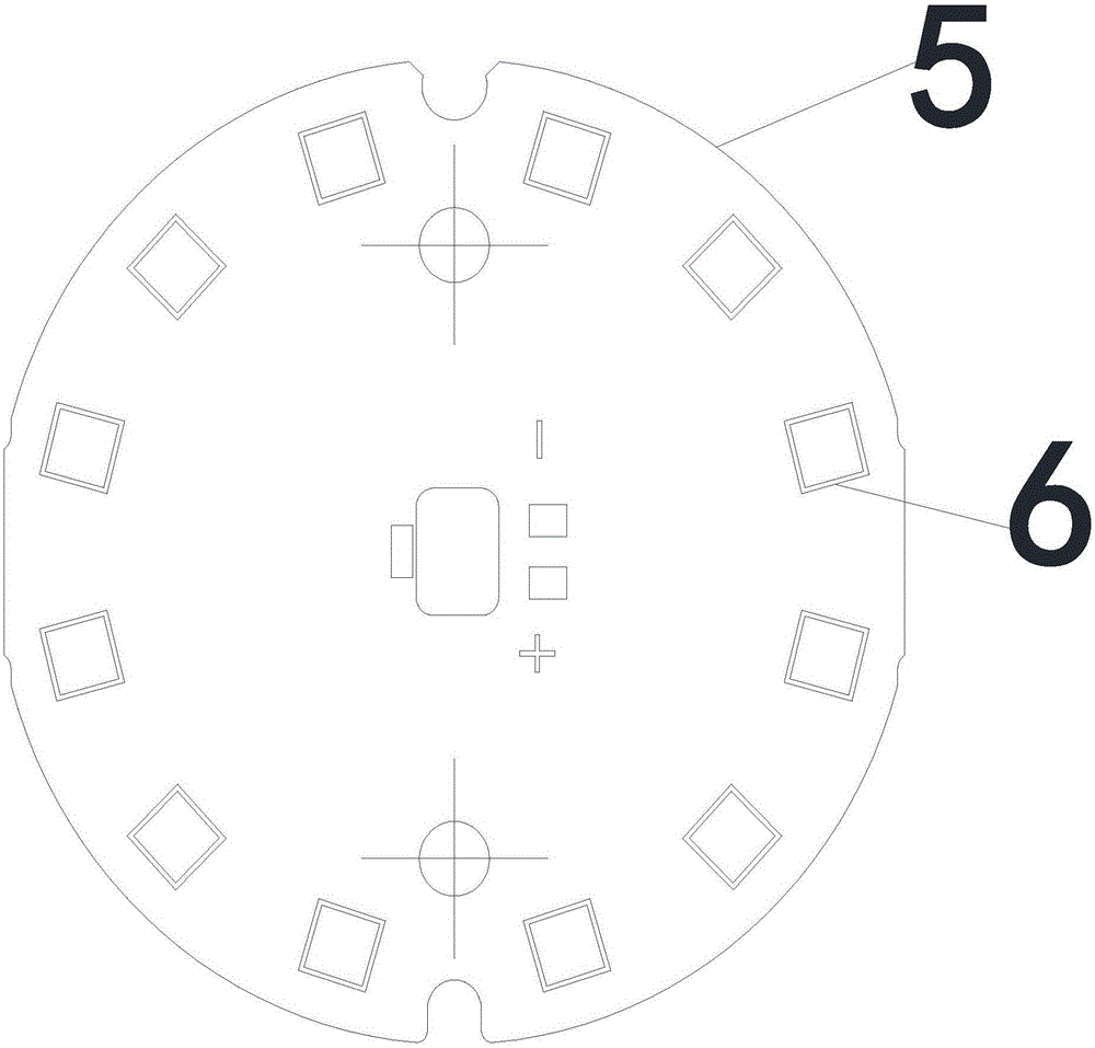 Novel structure LED all-direction bulb lamp and achieving method thereof