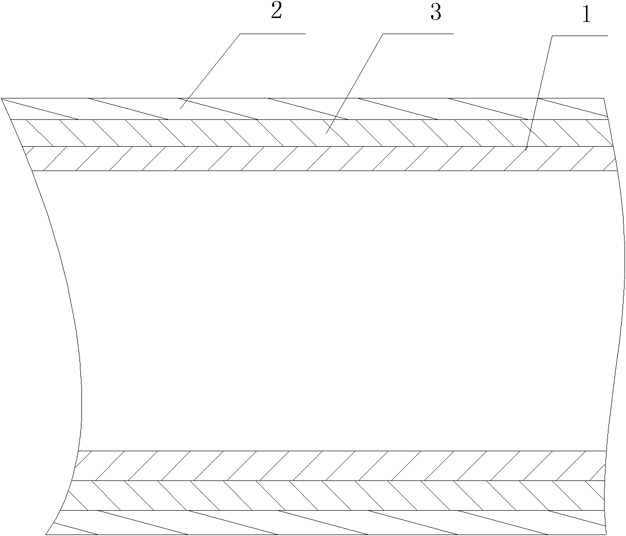 Fiber reinforced pipe for mine and production method thereof