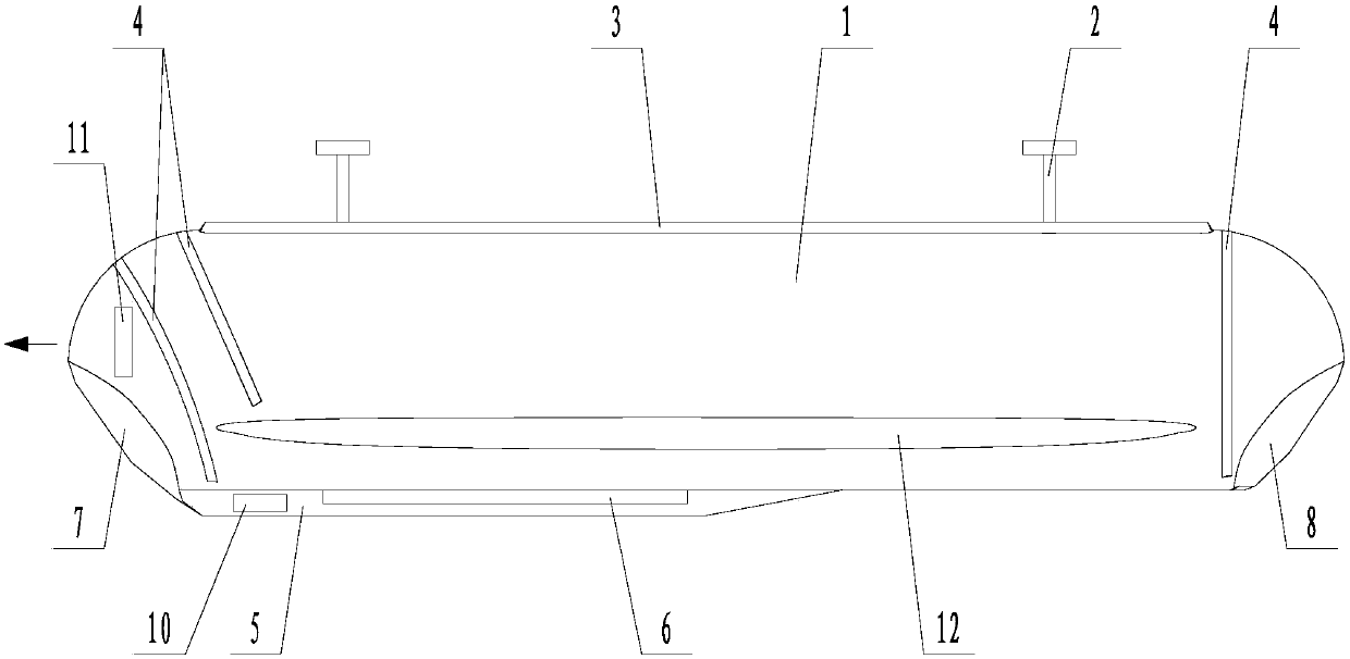 High-stability sky train vehicle structure