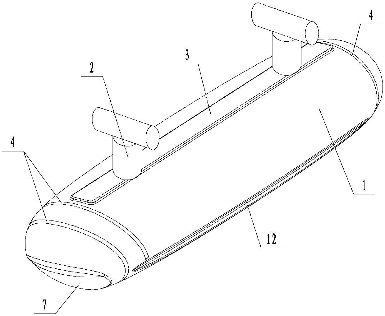 High-stability sky train vehicle structure