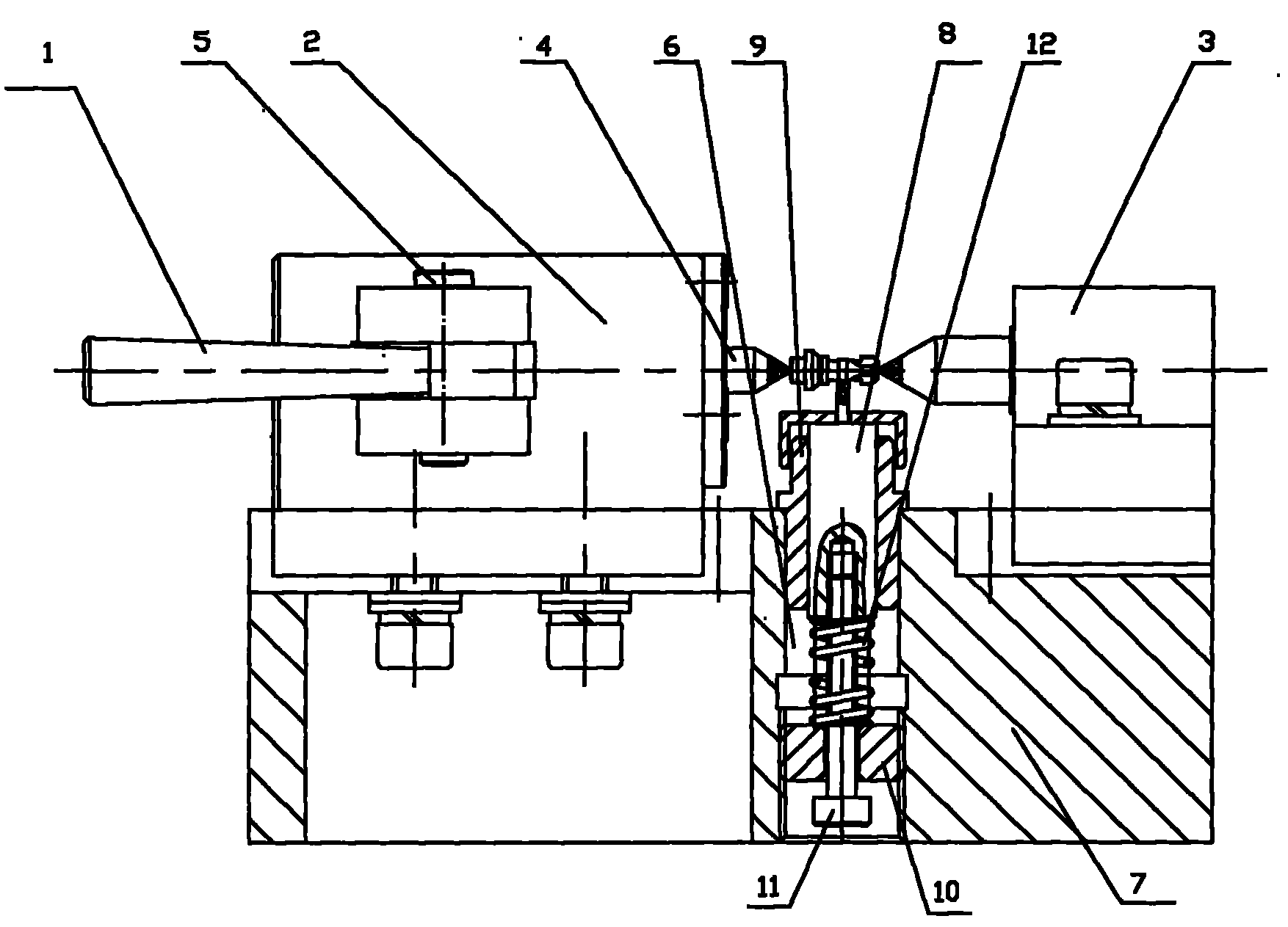 Flat-milling clamp for valve core