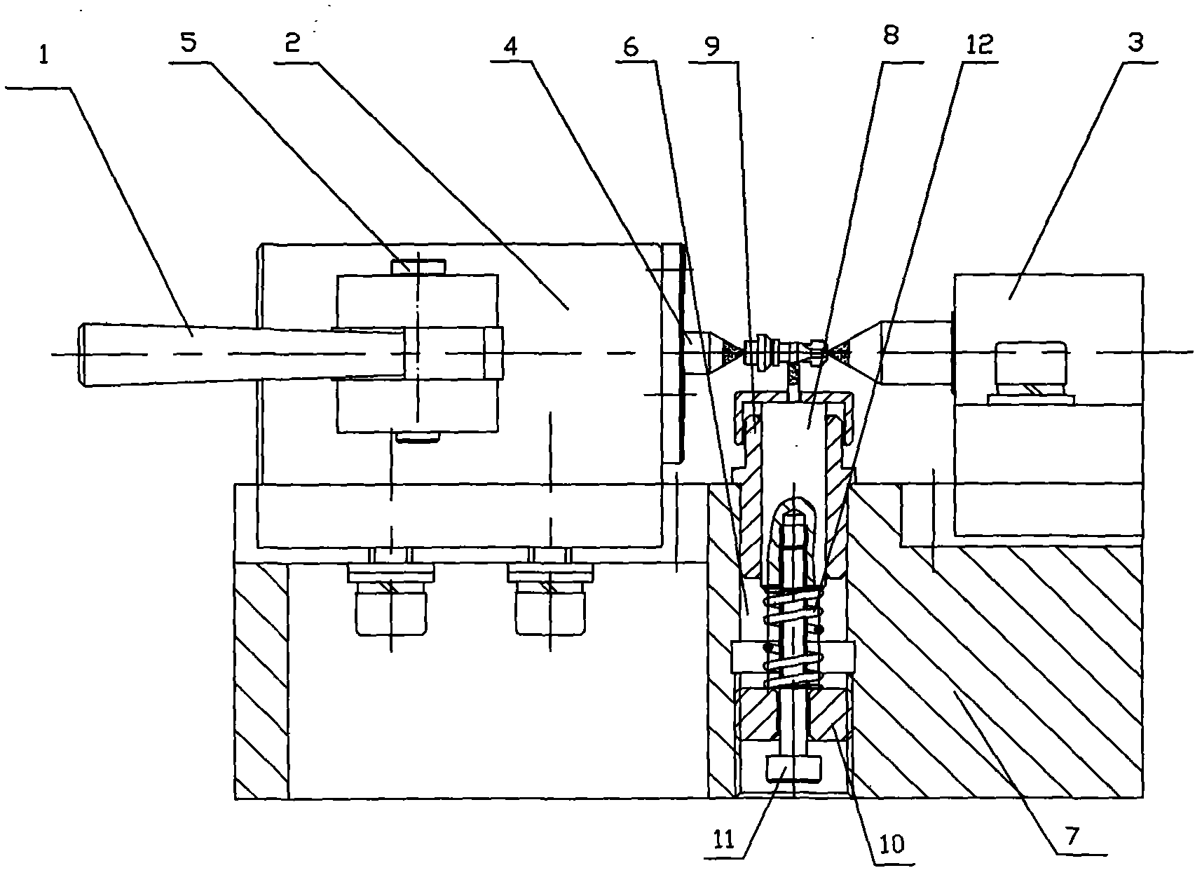 Flat-milling clamp for valve core