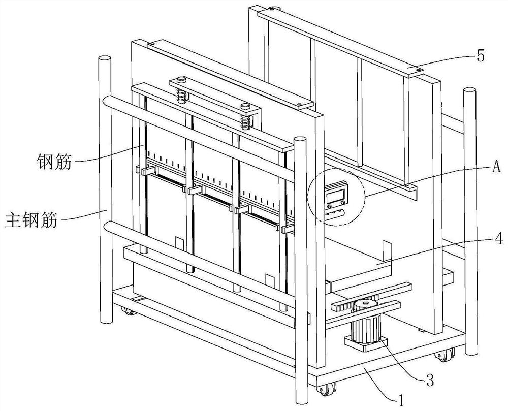 Working method of rapid bundling device for reinforcing steel bars a building