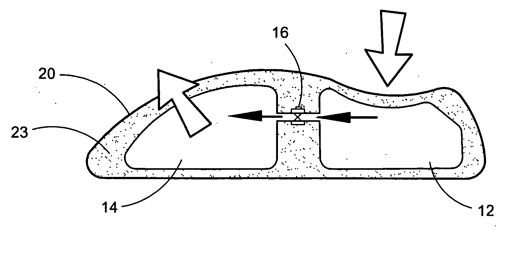 Automatically configured hydraulic support pillow