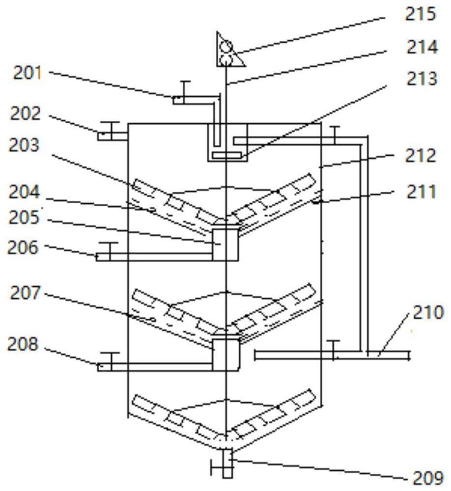 Automatic grading treatment application device for high-content calcium sulfate salty mud