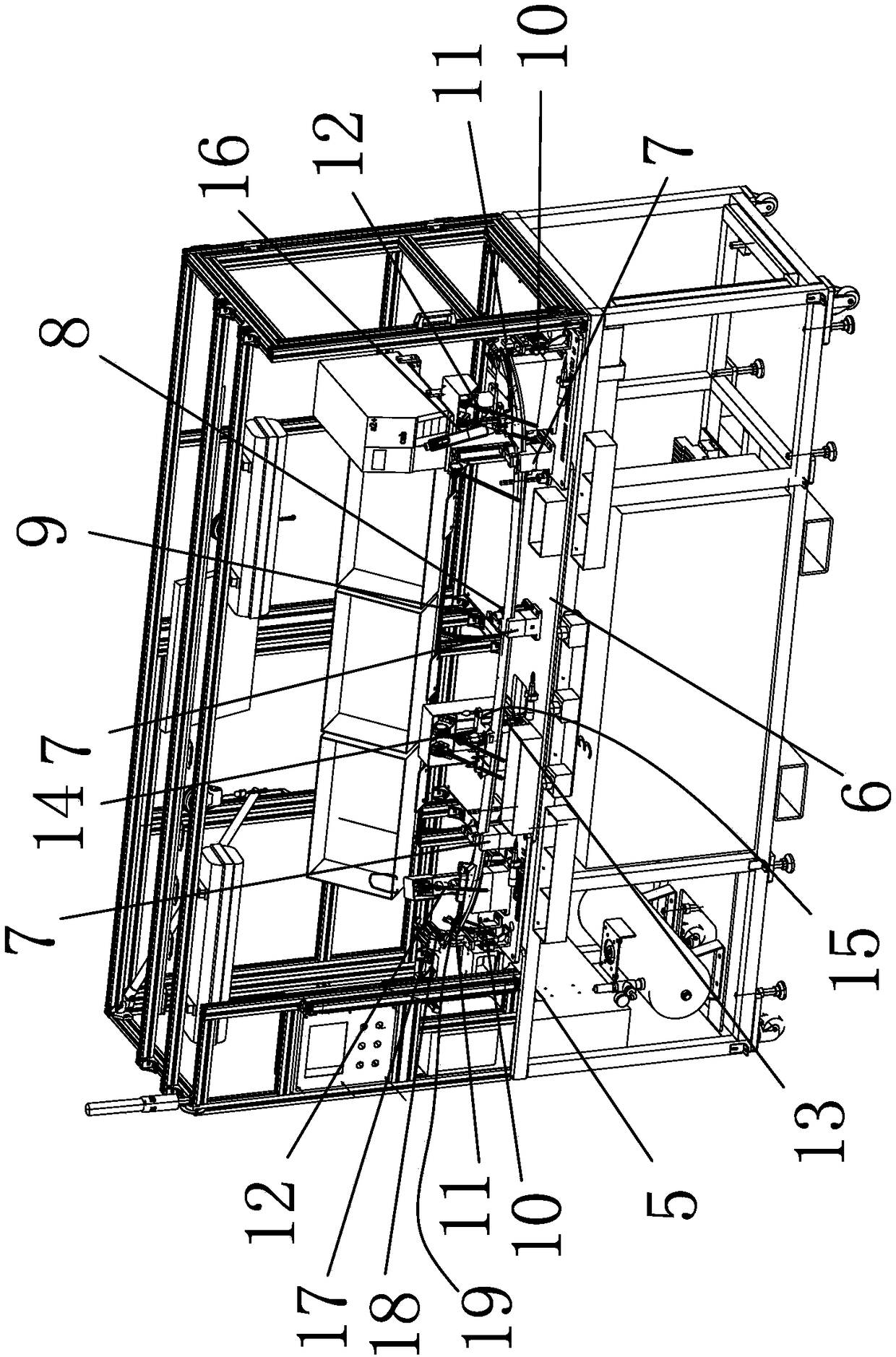 Assembling screw device for roof rack