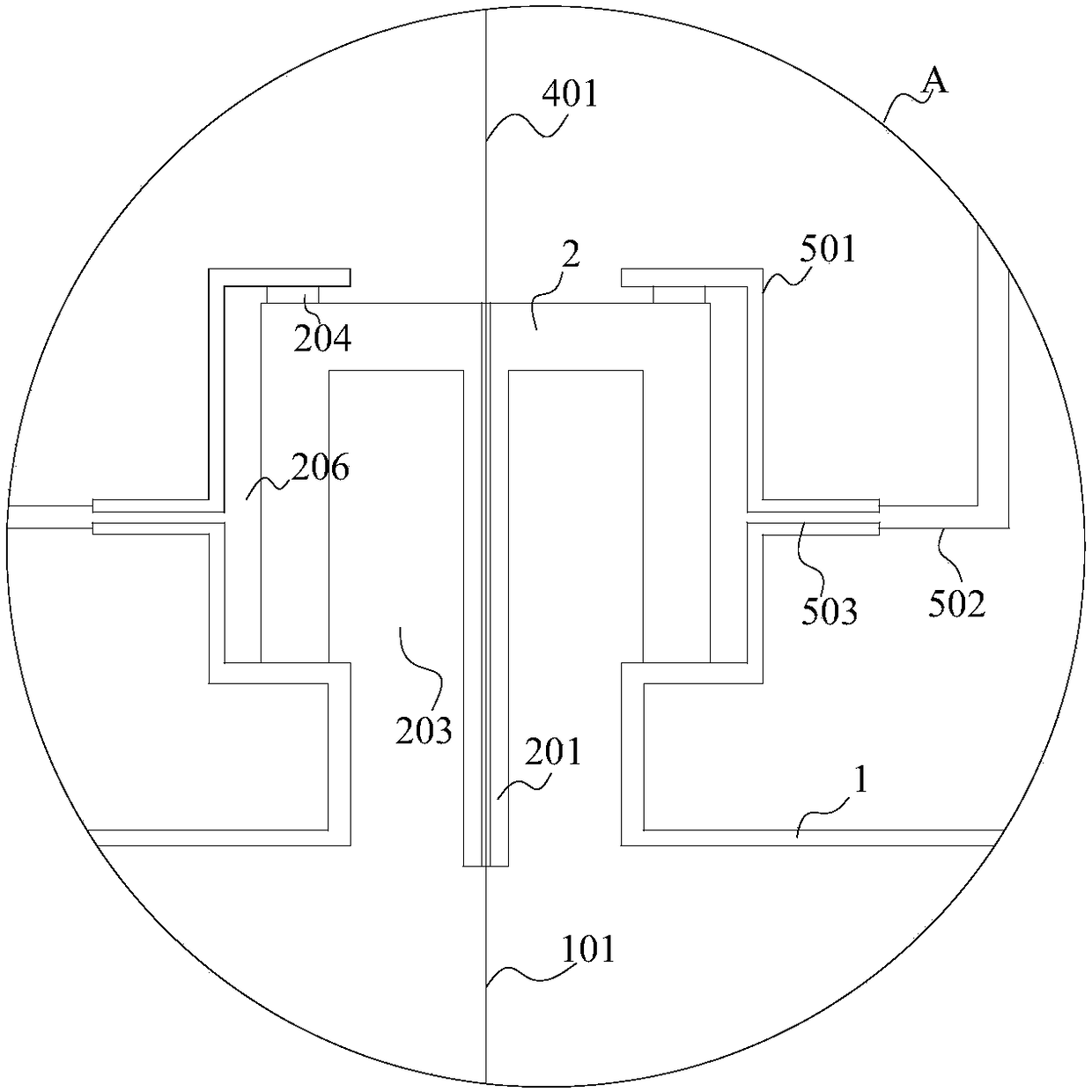 Electrostatic dust removing device for high-temperature coal gas