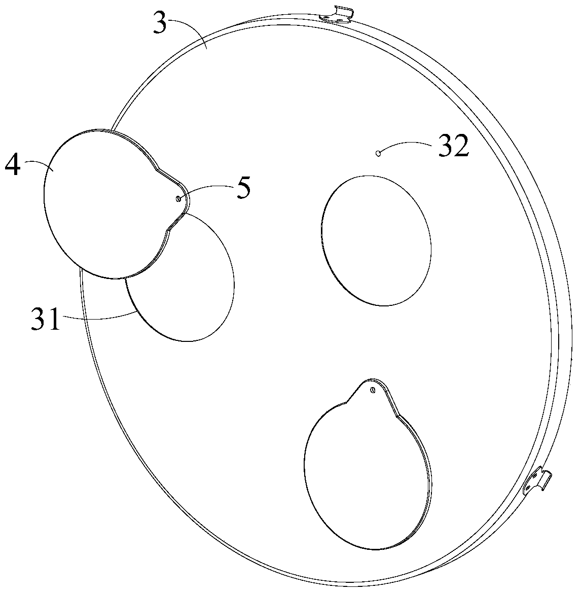 A liquefied natural gas cylinder for vehicles and its valve protection device