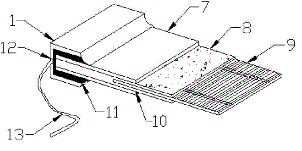 Solar photovoltaic power generation device of frame through-conductor type