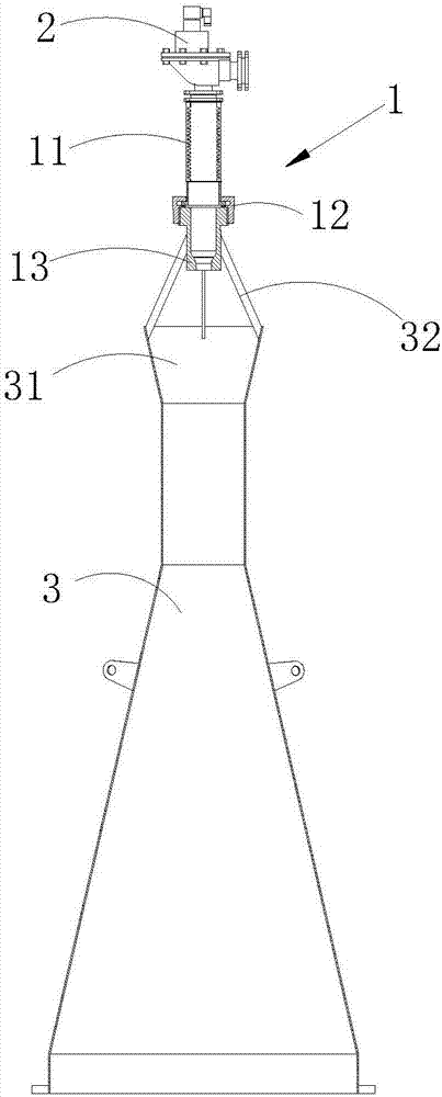 Reverse blowing component