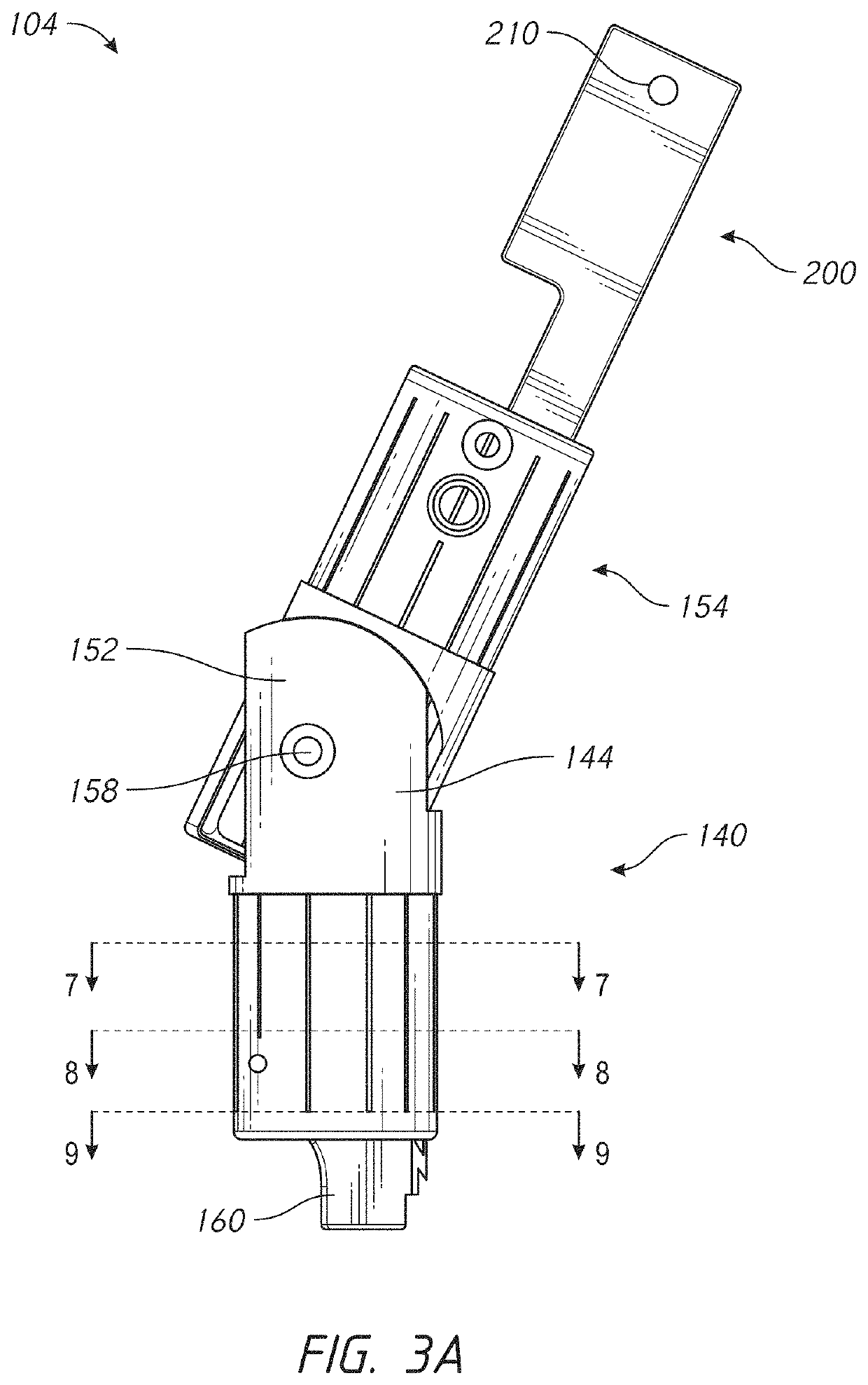 Tiltable umbrella with removable guide track