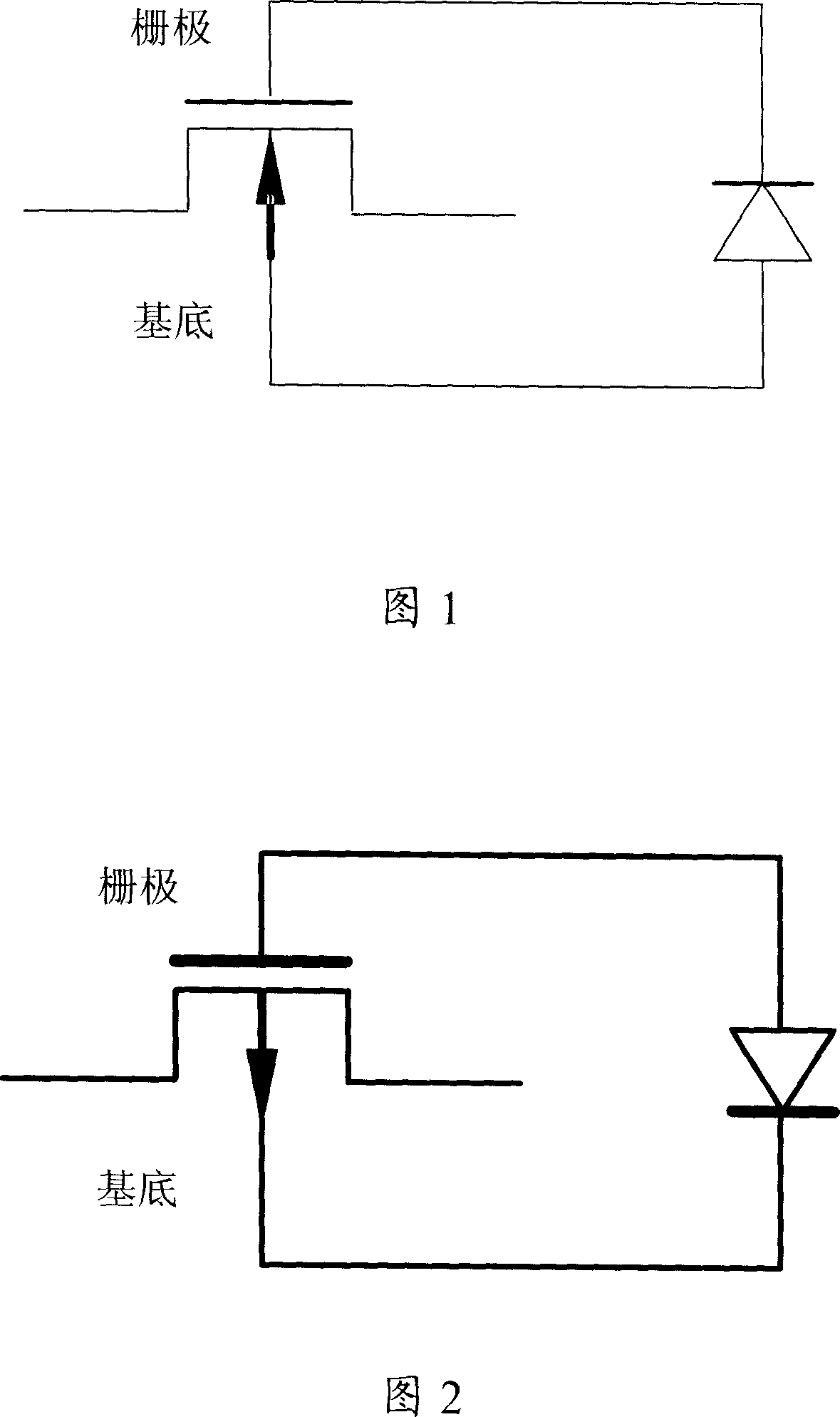 Proctive circuit of metal-oxide-semiconductor transistor and its producing method