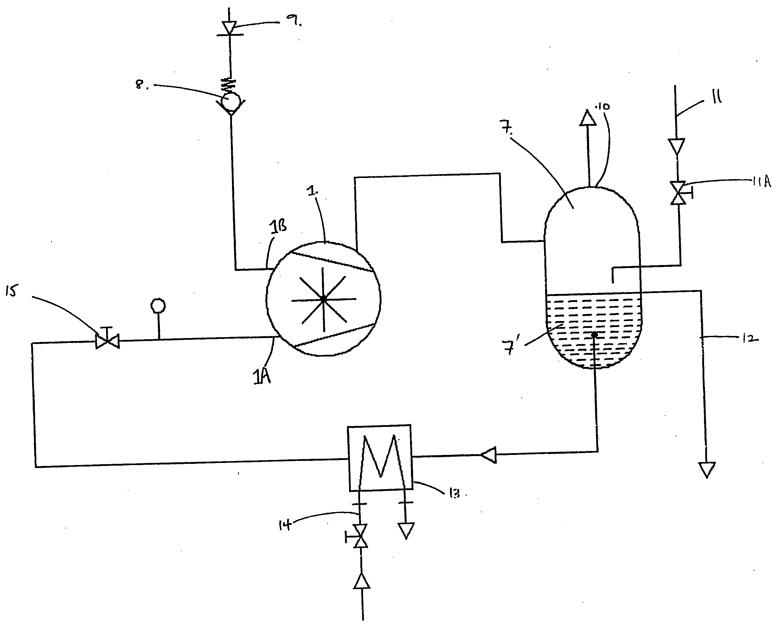 System and method for regulating the volume of barrier fluid in a liquid ring vacuum pump