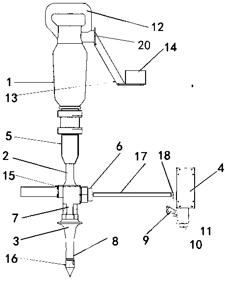 Automatic fixed-point fertilization start hammer