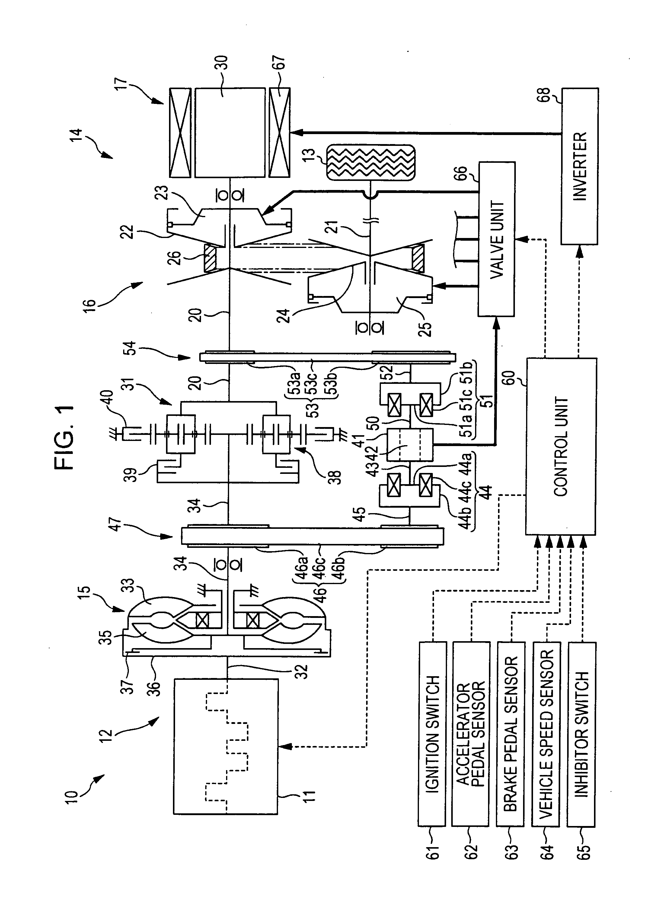 Drive apparatus for a vehicle