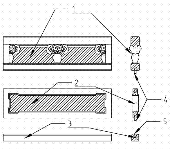 Stone balustrade and making and mounting process thereof