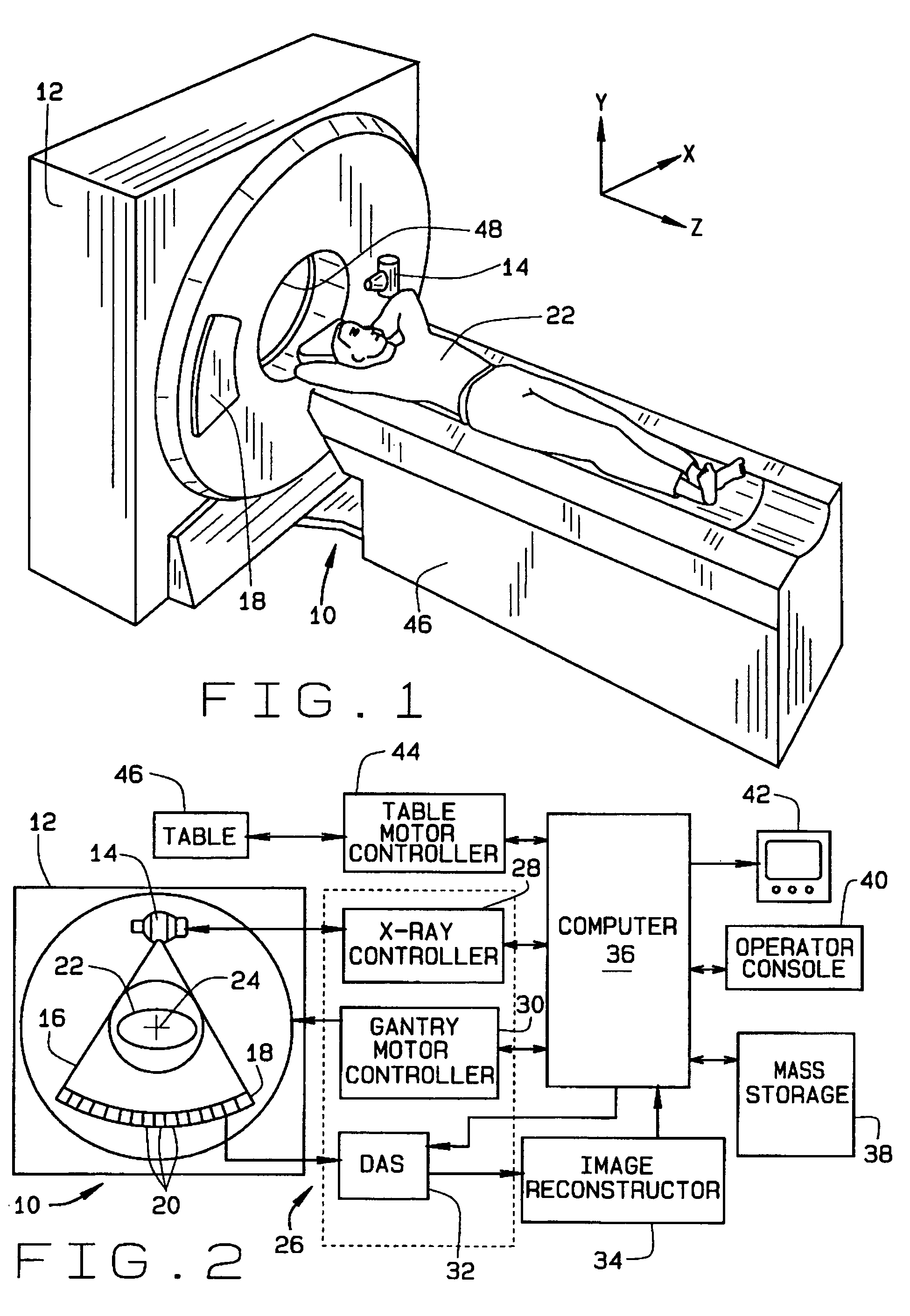 Method and apparatus for calibrating volumetric computed tomography systems