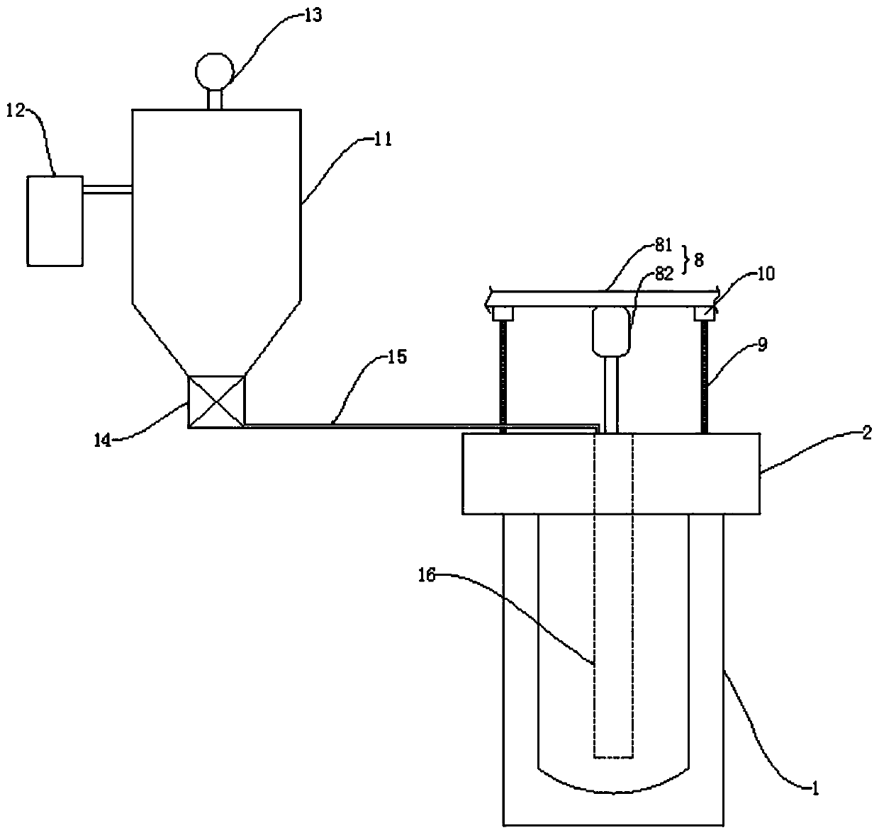 Method and device for improving magnesium absorption rate in nodular cast iron spheroidizing process