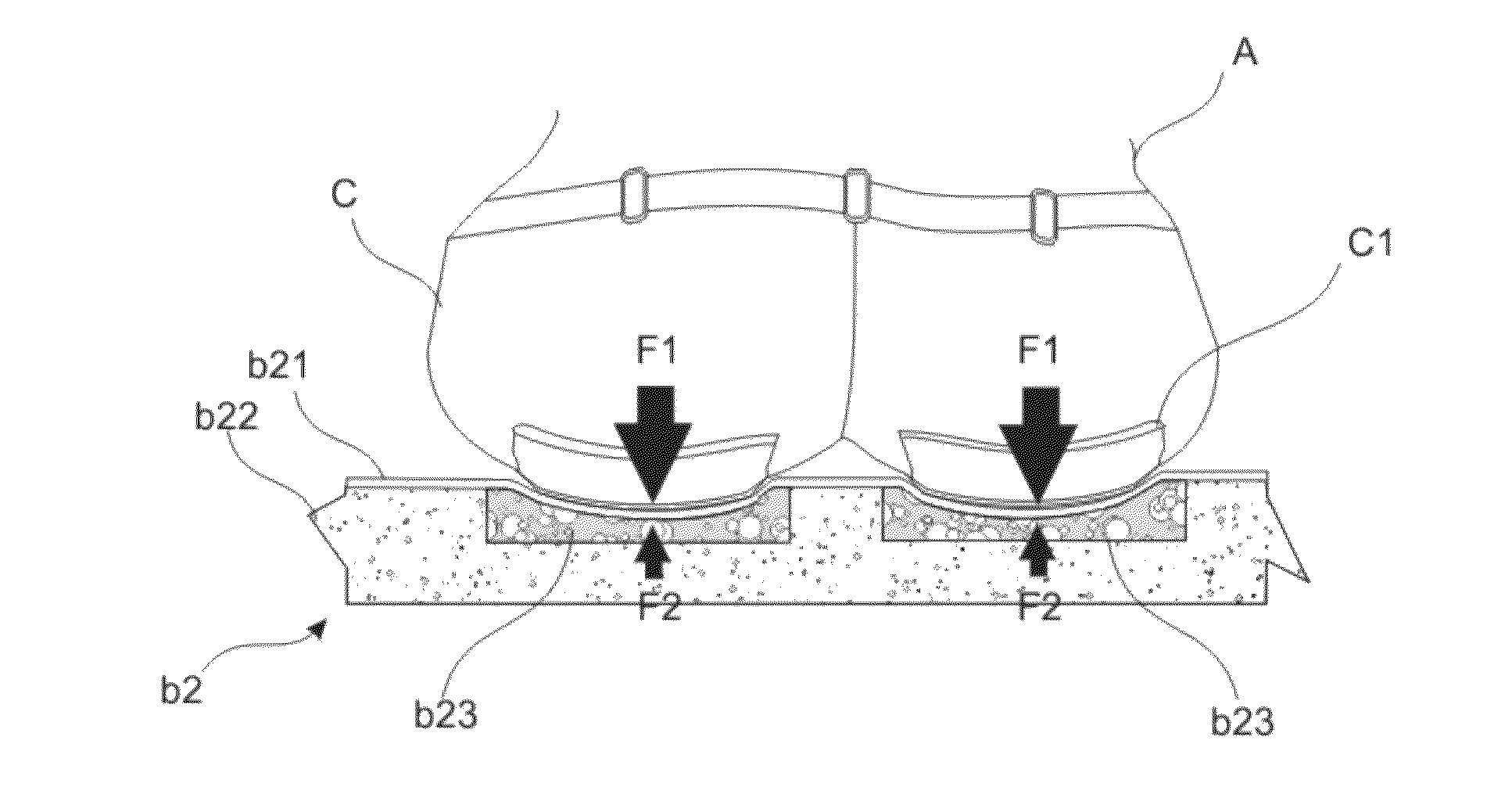 Malleable seat base with differentiated accommodation sectors for protuberant areas applied on seats of furniture destined to accommodating individuals in the seated position