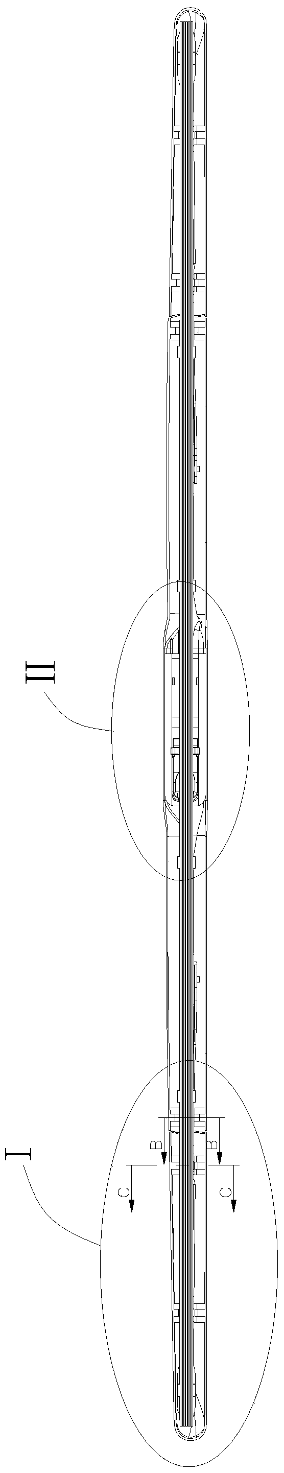 A three-stage boneless wiper device