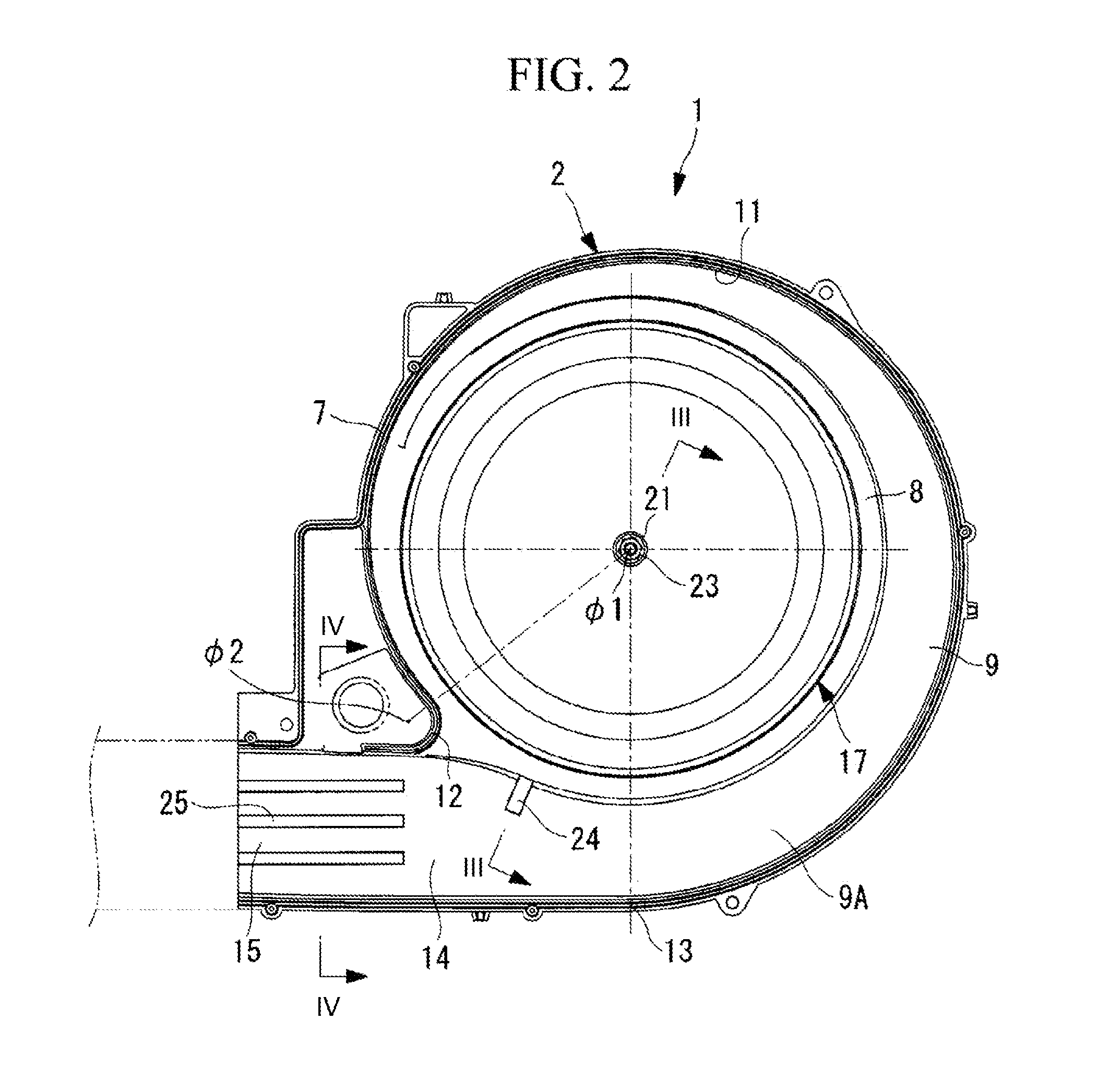 Multi-blade centrifugal fan and air conditioner employing the same