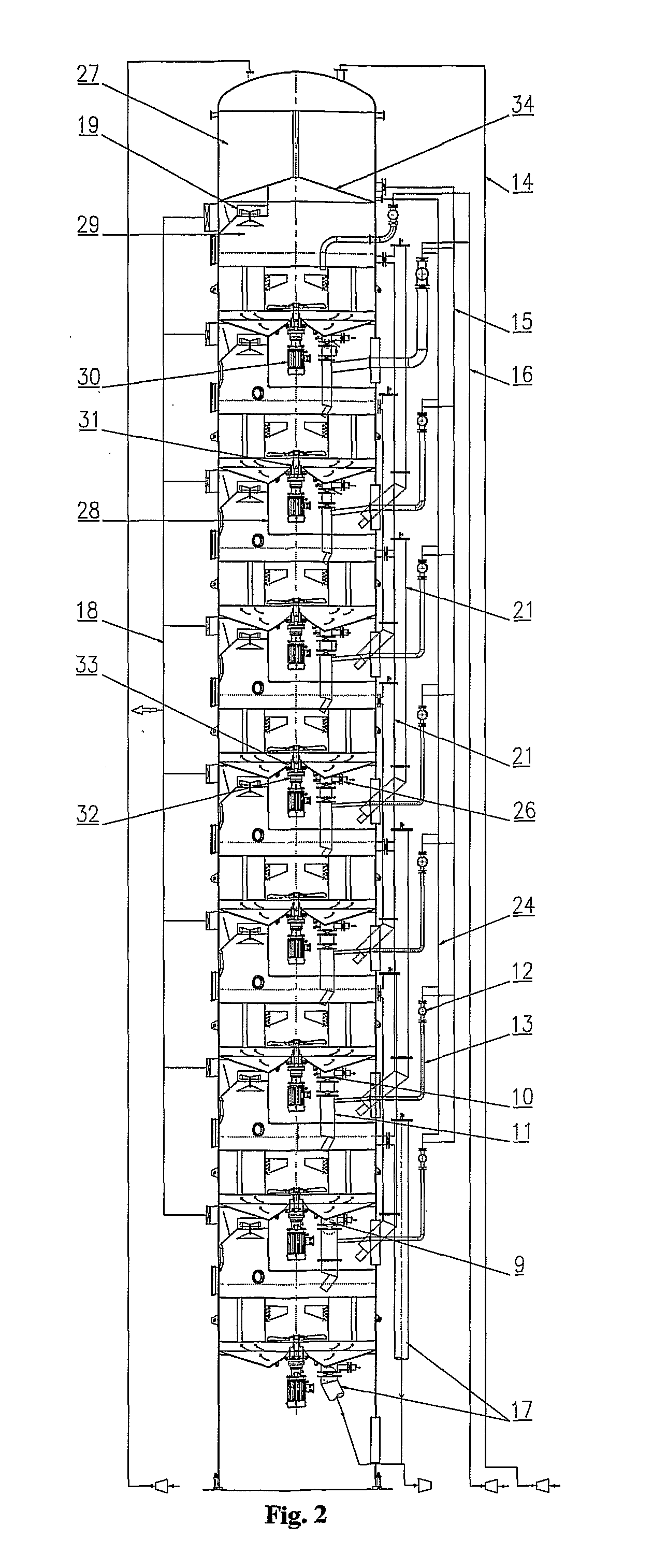 Vertical Continuous Vacuum Pan