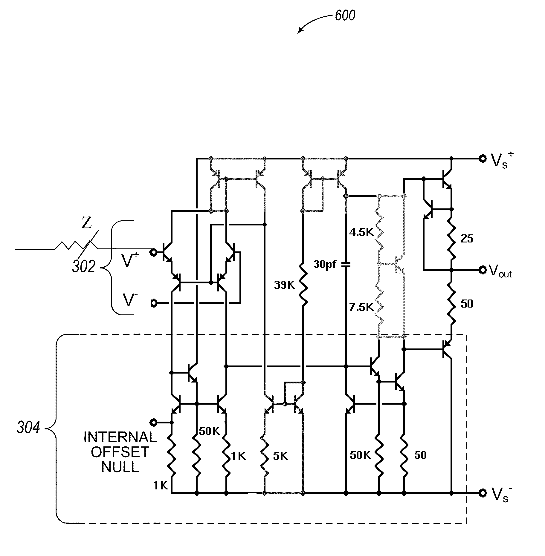 Impedance compensation for operational amplifiers used in variable environments